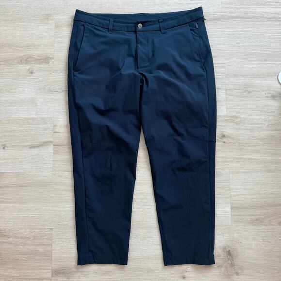 Lululemon Men's Comission Pant Slim Warpstreme Pants in Iron Blue 34 x 24 - Picture 1 of 10